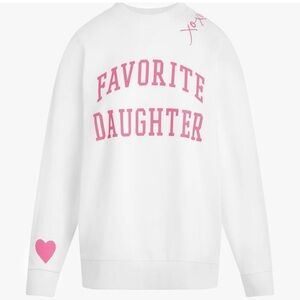 FAVORITE DAUGHTER Valentine Sweatshirt Limited Ed Oversized MEDIUM NWT